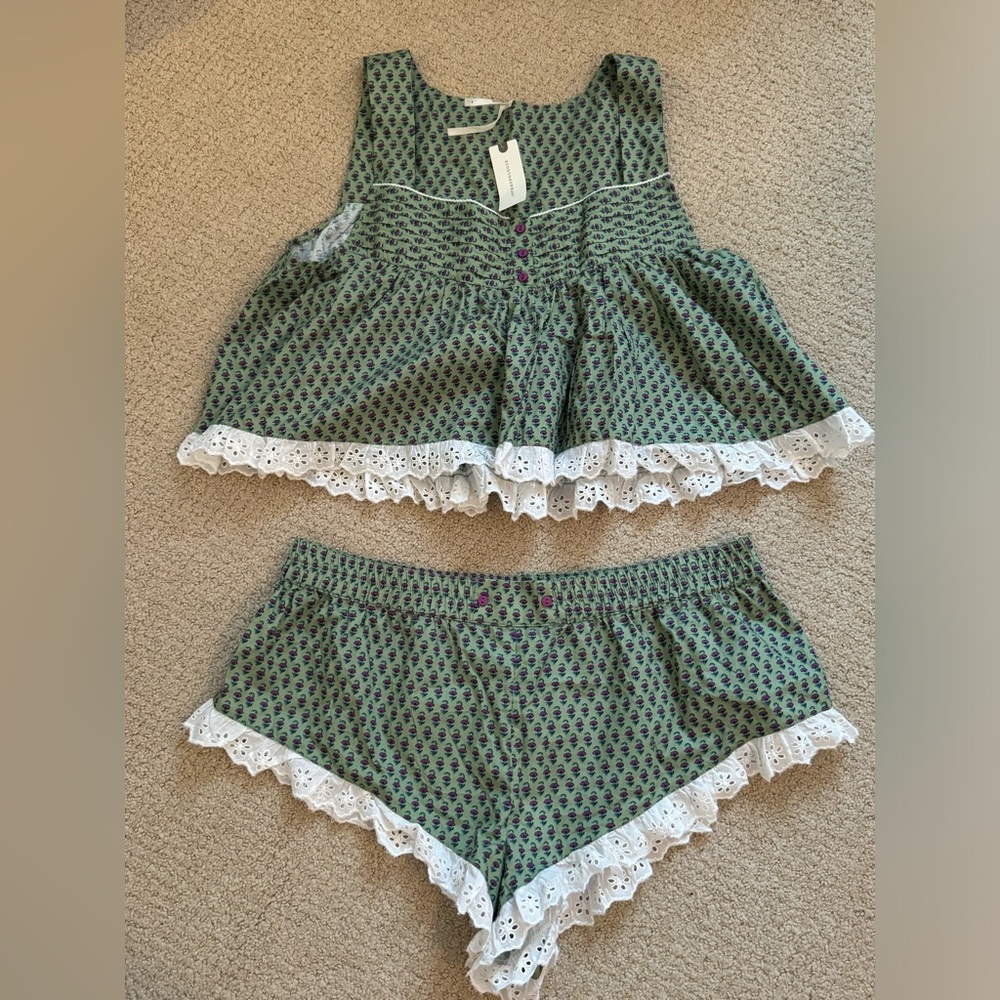 Anthropologie pajama set